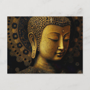 PEACE REMEMBERED   MEDITATION PORTRAIT POSTCARD