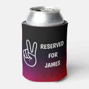 Peace   RESERVED Name   Personalised Can Cooler