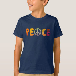 Peace, Retro Hippie Vibes Youth T-Shirt