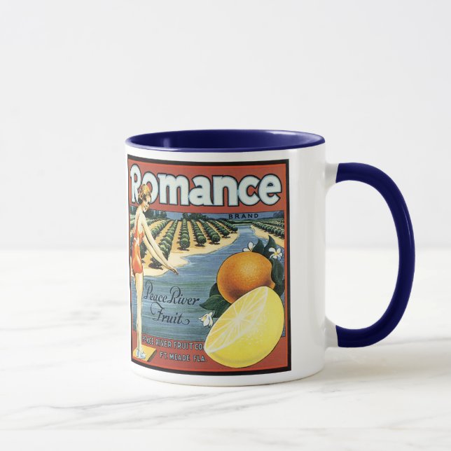 Peace River Fruit Company Crate Label - Mug (Right)