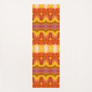 Peace Rose Ikat 3 Yoga Mat