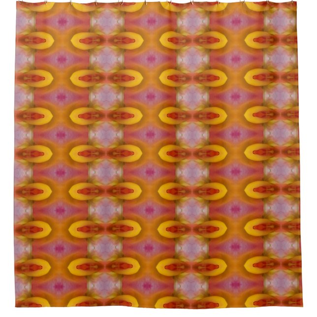 Peace Rose Ikat 7 Shower Curtain (Front)