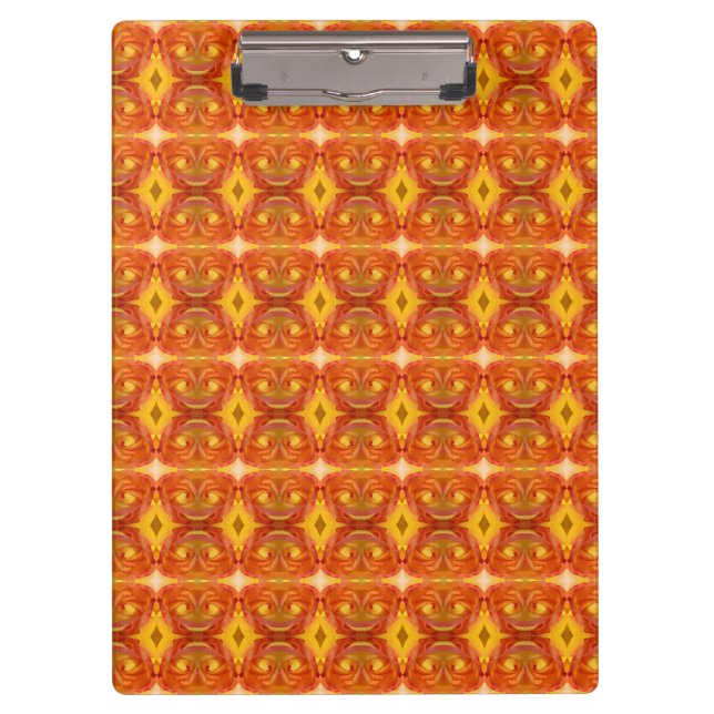 Peace Rose Ikat 8 Clipboard (Front)