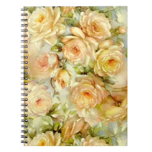 Peace Roses Spiral Notebook (Front)