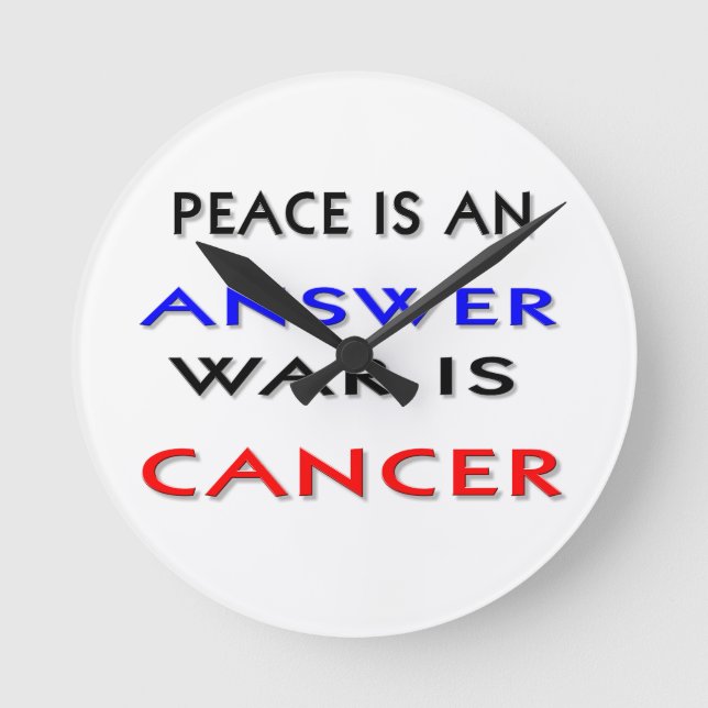 Peace Round Clock (Front)