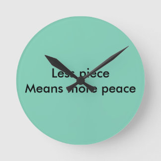 peace round clock