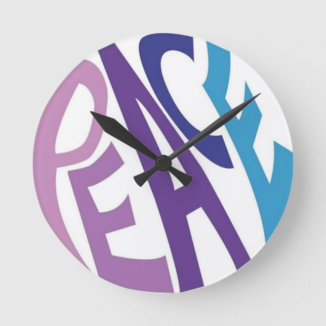 PEACE ROUND CLOCK (Front)
