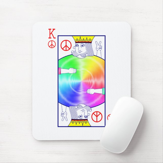 Peace Rules -  Mouse Pad (With Mouse)