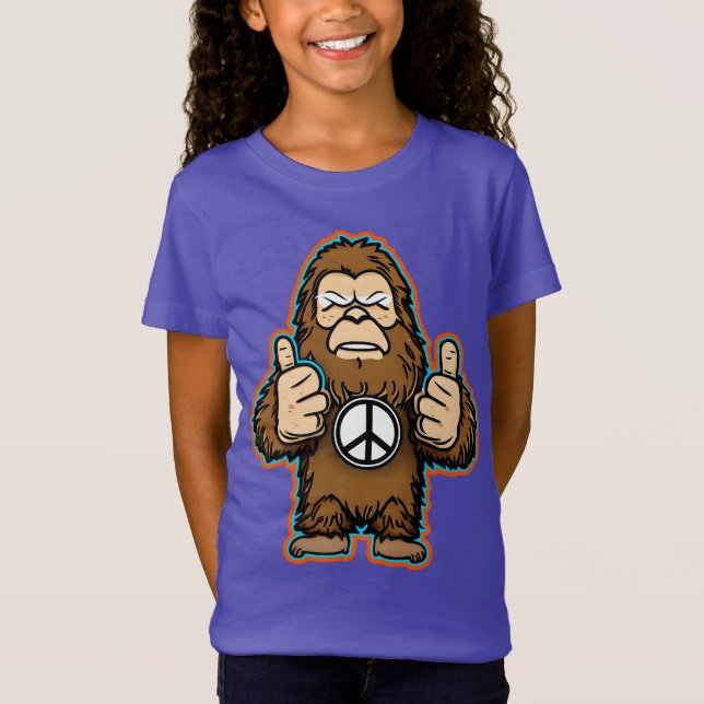 Peace Sasquatch T-Shirt (Front)
