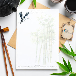 Peace, Serenity, Harmony Personalized Letter Paper Custom Letterhead