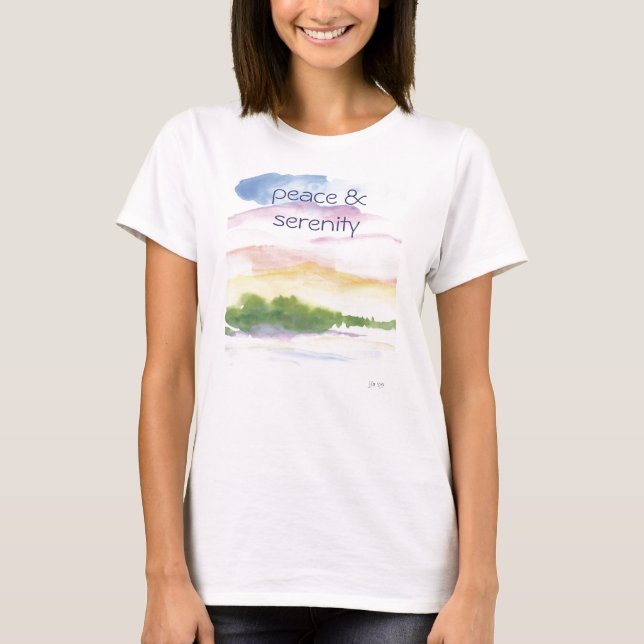 peace &  serenity T-Shirt (Front)