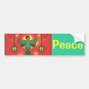 Peace Shine bumper sticker