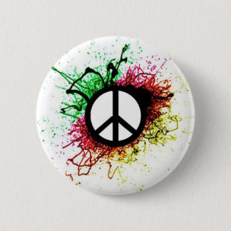 peace sign 1 6 cm round badge