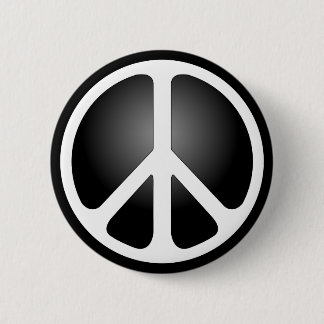 Peace Sign 6 Cm Round Badge
