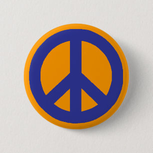 Peace Sign 6 Cm Round Badge