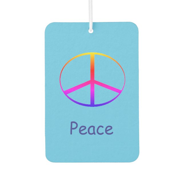 Peace Sign Air Freshener (Front)