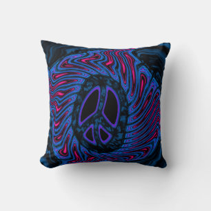 Peace Sign Art Cushion