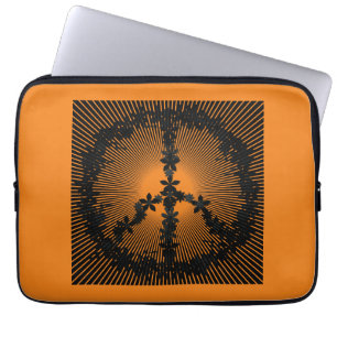 Peace sign,art laptop sleeve
