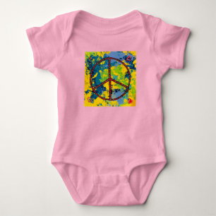 Peace Sign  Baby Bodysuit