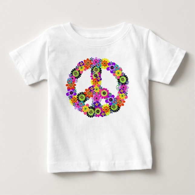 Peace Sign Baby T-Shirt (Front)