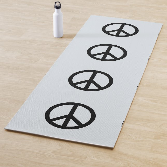 PEACE SIGN BLUE YOGA MATS (In Situ)