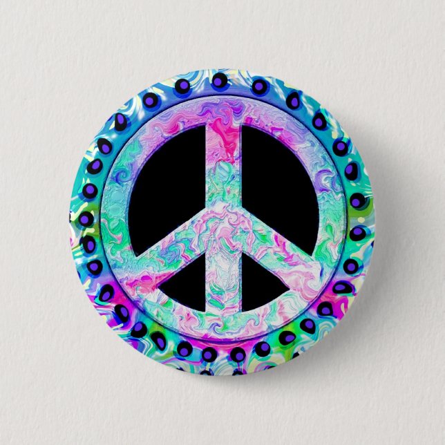 PEACE SIGN BUTTON (Front)