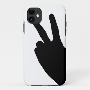 Peace Sign by Hand iPhone 11 Case