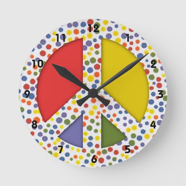 Peace Sign Clock (Front)