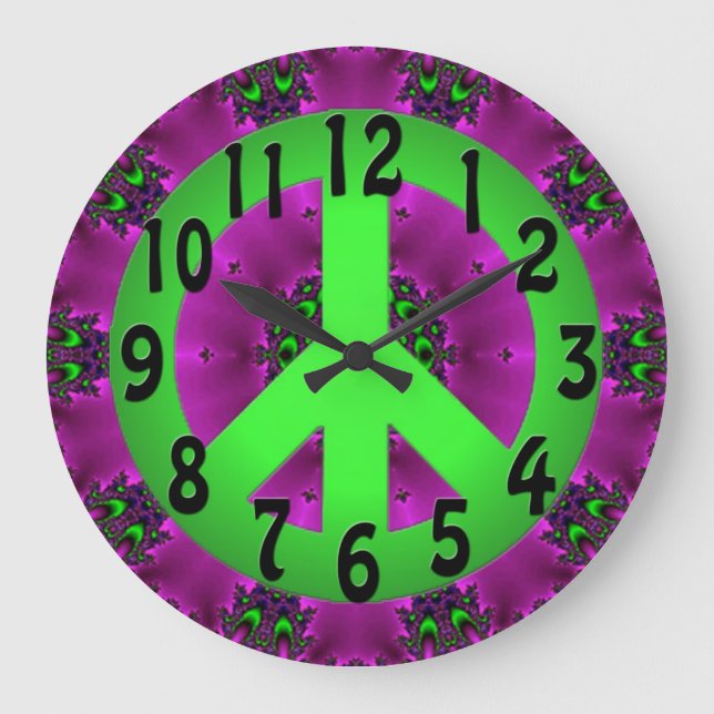 Peace Sign Clock (Front)
