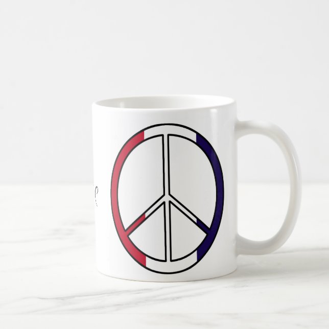 PEACE SIGN COFFEE MUG (Right)