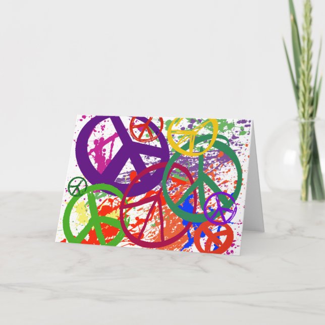 PEACE SIGN COLLAGE CARD (Front)