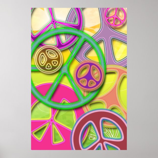 PEACE SIGN COLLAGE POSTER (Front)