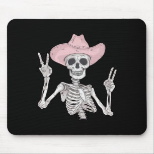 Peace Sign Cowboy Hat Western Mexican Halloween  Mouse Pad