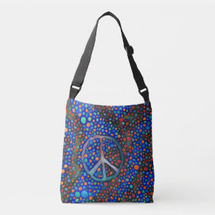Peace Sign Crossbody Bag