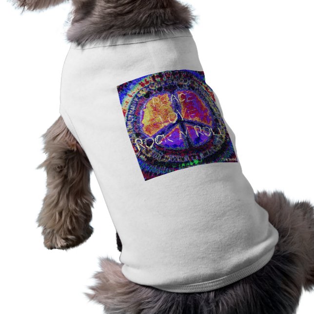 Peace Sign  Doggie Tee (Back)