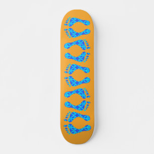 PEACE SIGN FEET SKATEBOARD