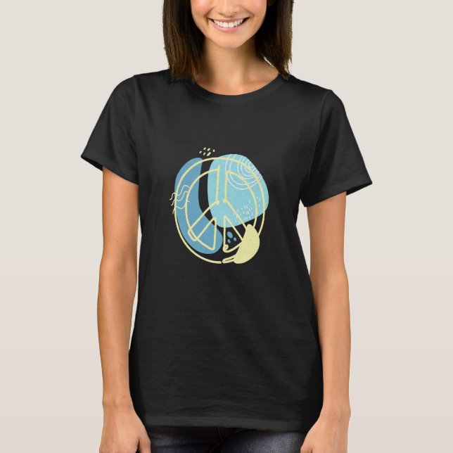 Peace sign for men and women T-Shirt (Front)