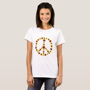 Peace Sign from Photos of Sunflowers Tee Shirts