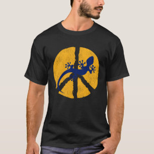 Peace Sign Gecko Lizard Lover T-Shirt