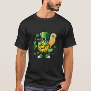 Peace Sign Hand Funny St Patricks Day Lucky Pickle T-Shirt
