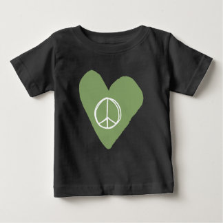 Peace Sign Heart Baby T-Shirt