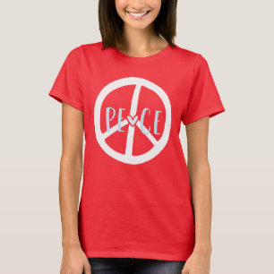 Peace Sign Heart T-Shirt