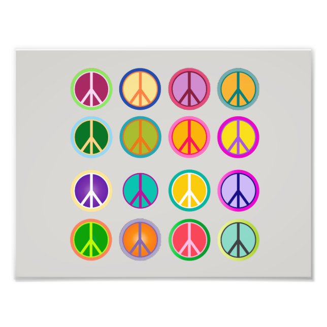 Peace Sign Hippie Popart, 70th, 1970 (Front)