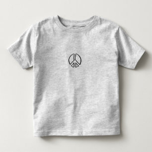Peace Sign Hollow Toddler T-Shirt