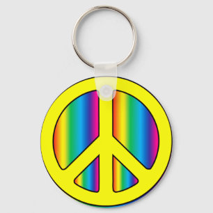 Peace Sign Key Ring