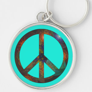 Peace Sign Key Ring