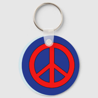 PEACE SIGN KEY RING