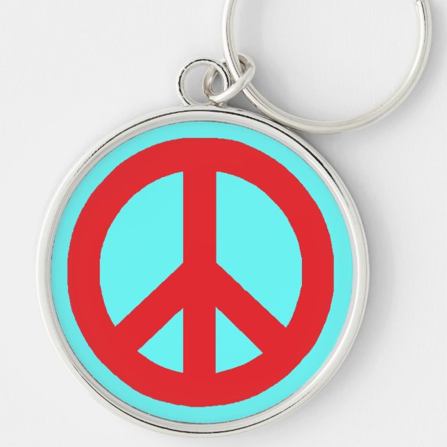 Peace Sign Key Ring (Front)