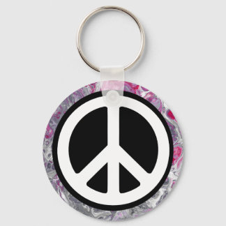 Peace Sign  Key Ring