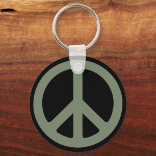 Peace Sign Key Ring